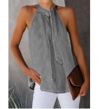 Women's off-shoulder denim T-shirt HE1601-03-02